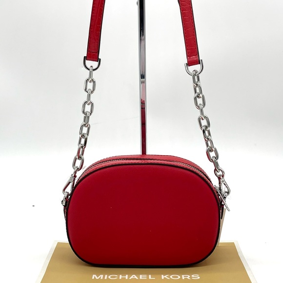 Michael Kors Jet Set Glam Oval Crossbody Bag - Picture 4 of 10